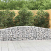 Arched Gabion Baskets 5 pcs 400x30x60/80 cm Galvanised Iron vidaXL