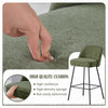 2X Breakfast Bar Stools Thickened Pad Linen Dining Chairs for Counter Kitchen