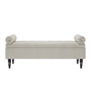 Linen Ottoman Storage Box Blanket Toy Box Armrest Pillow Seating Footstool Chair