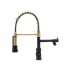 New Mono Pull Out Kitchen Mixer Tap Dual Spout Spray with Pull Down Spring Spout