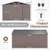 Outdoor Storage Shed 426 cm x 300 cm Large Garden Tool House
