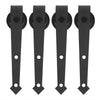 10FT Double Door Splicing Arrow Type Carbon Steel Barn Door Hanging Rail UK