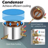 22L Premium Stainless Steel Water Alcohol Distiller with Integrated Thermometer