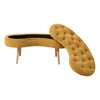 Chenille Upholstered Storage Bench Ottoman Button Bed End Bench Hall Window Seat