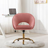 Swivel Lift Seat Office Chair Adjustable Padded Back Computer Desk Vanity Chair