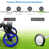 GYMAX Golf Push Pull Cart Lightweight Folding 4 Wheels Golf Push Cart Blue