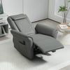 3D Kneading Massage Recliner Electric Reclining Chair with Footrest Remote Grey