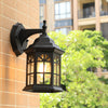 Vintage Wall Light Indoor Outdoor Traditional Metal Glass Shades Lantern Lamp