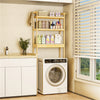 3-Tier Bamboo Over The Toilet Bathroom Shelf Cabinet Corner Storage Rack
