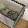 PawHut Turtle Tank Glass Turtle Aquarium w/ Easy Drainage