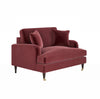 Velvet Loveseat Sofa Couch 2 Seater with Cushions