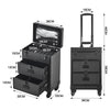 Rolling 4 in 1 Makeup Trolley Beauty Trolley Case w/Drawers Hairdressing Case