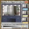 Large White Dressing Table with LED Light Mirror Vanity Make up Desk 7 Drawers