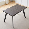 Brown Dining Table Kitchen Dining Room Garden Table Metal Straight Legs Morden