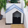 XL Plastic Dog Kennel Pet House Garden Home Indoor Outdoor Animals Door Shelter