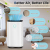 25L Dehumidifier Air Purifier with Humidistat LCD Display for Home Laundry UK