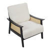 Modern Upholstered Sofa Chair Boucle Fabric Accent Armchair Leisure Lounge Chair