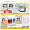Double-sided Pretend Kid’s Kitchen Playset 2-in-1 Wooden Cooking Role-Play Toy