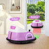 Kids Ride on Bumper Car 12V Electric Bumping Car 360 Degree Spin Pink