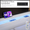 STORAGE UPHOLSTERED BED FRAME 4FT6 DOUBLE WITH USB PORT & LED LIGHT,4 DRAWER