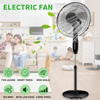 16 INCH ELECTRIC PEDESTAL FAN FLOOR STANDING OSCILLATING 4 SPEED COOLING UK