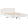 Bed Frame with Headboard White 160x200 Solid Wood Pine Y3Y1
