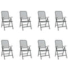 9 Piece Garden Dining Set Anthracite Metal Mesh