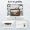 Wall-mounted Desk Home Office Floating Computer Workstation with Shelves