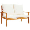 Gecheer Sofa Set Wooden 5 Piece Garden Set with Cushions Solid Wood Q2L2