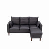 Modern L-Shaped Corner Sofa 2 3 Seater Armchair Couch With Footstool
