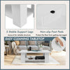2-tier Modern Coffee Table Center Cocktail Table-White