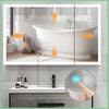 Bathroom LED Mirror Cabinet Demister Sensor Dimmable LED Lights Cupboard