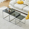 Nest Of 3 Nested Nesting Tables Side End Coffee Table Wooden for Living Room