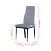 3/5Pcs Small Space Dining Set Square Glass Dining Table+ 2/4 Dining Chairs Home