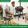 Charcoal Grill BBQ Barbecue Smoker Outdoor Pit Patio Cooker for Picnics Party UK