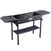 Garden Barbecue Smoker Burner Charcoal Grill Camping Portable Cooking Section