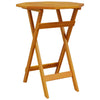 Gecheer Folding Dining Table Garden Table Round Wood Patio Table, Weather O8N0