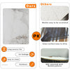 Stunning Gloss Finish Marble Dining Table Living Room Breakfast Table Party
