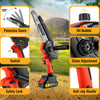 21V Battery Electric Cordless 6+8 inch Brushless Chainsaw Mini Saw For Makita