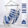 Hammock chair,hanging rope swing chair with2cushions, for indoor and outdoor use