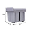 Pull Out Kitchen Waste Recycle Soft Close Dustbin Under Sink Rubbish Bin 30L/40L