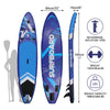11FT Stand Up Paddle Board Inflatable SUP Surfboard Kayak Seat Complete Kit Blue