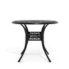 Garden Hollow Top Design Side Table with Parasol Hole Cast Aluminum Dining Table