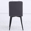 Dining Chairs Set of 4 Velvet Fabric Padded Seat Metal Legs Backrest Home Office
