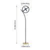 Halo Split Modern Bright LED Torchiere Floor Lamp for Offices Tall Standing Lamp