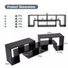 TV Stand Entertainment Unit 3-Pieces Customizable Arrangeable