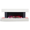 Modern Electric Fireplace Heater Fire Place LED Flame Effect Stove Wall Mounted
