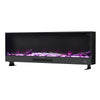58inch Home Electric Fireplace Wall Mounted/Built-in LED Fire 12 Colour Flame UK