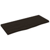 Wall Shelf Dark Brown 100x40x(2-4) cm Treated Solid Wood Oak