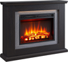 Electric Fireplace Freestanding Suite Flame Effect Heater Remote Control Oak